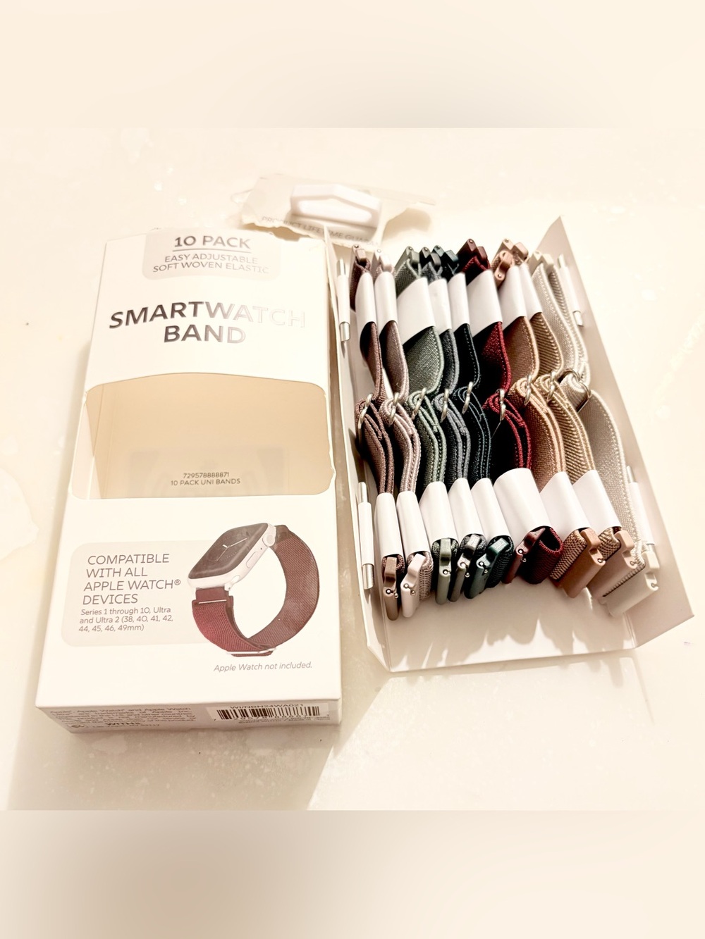 Pack Multicolor Soft Woven
Elastic Strap Band for Apple
Watch Ultra Missing 1